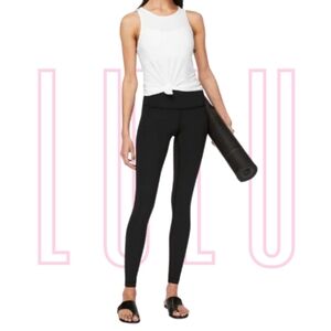 LULULEMON Women's Black Wunder Under High-Rise Tight 28" Full-On Luxtreme Size 6